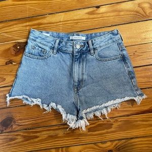 PacSun high waisted denim festival shorts size 25